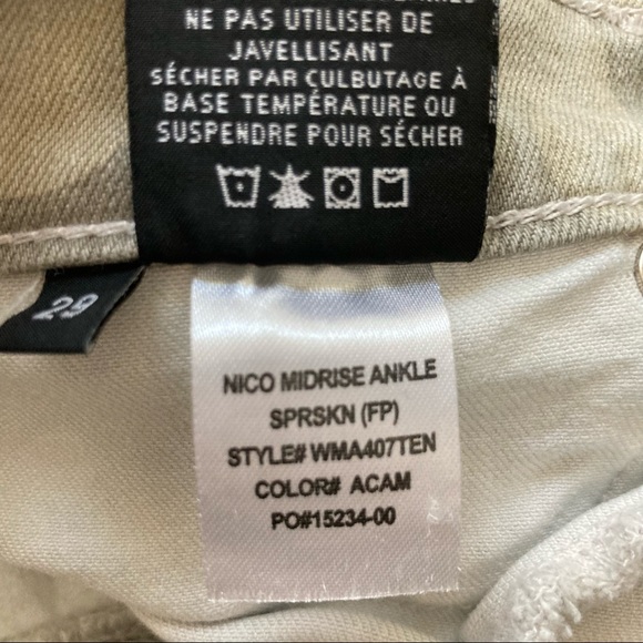 Hudson Women's Nico Midrise Ankle Camo Denim Jeans Size 29 - Picture 9 of 17